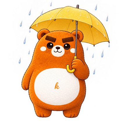傘をさす